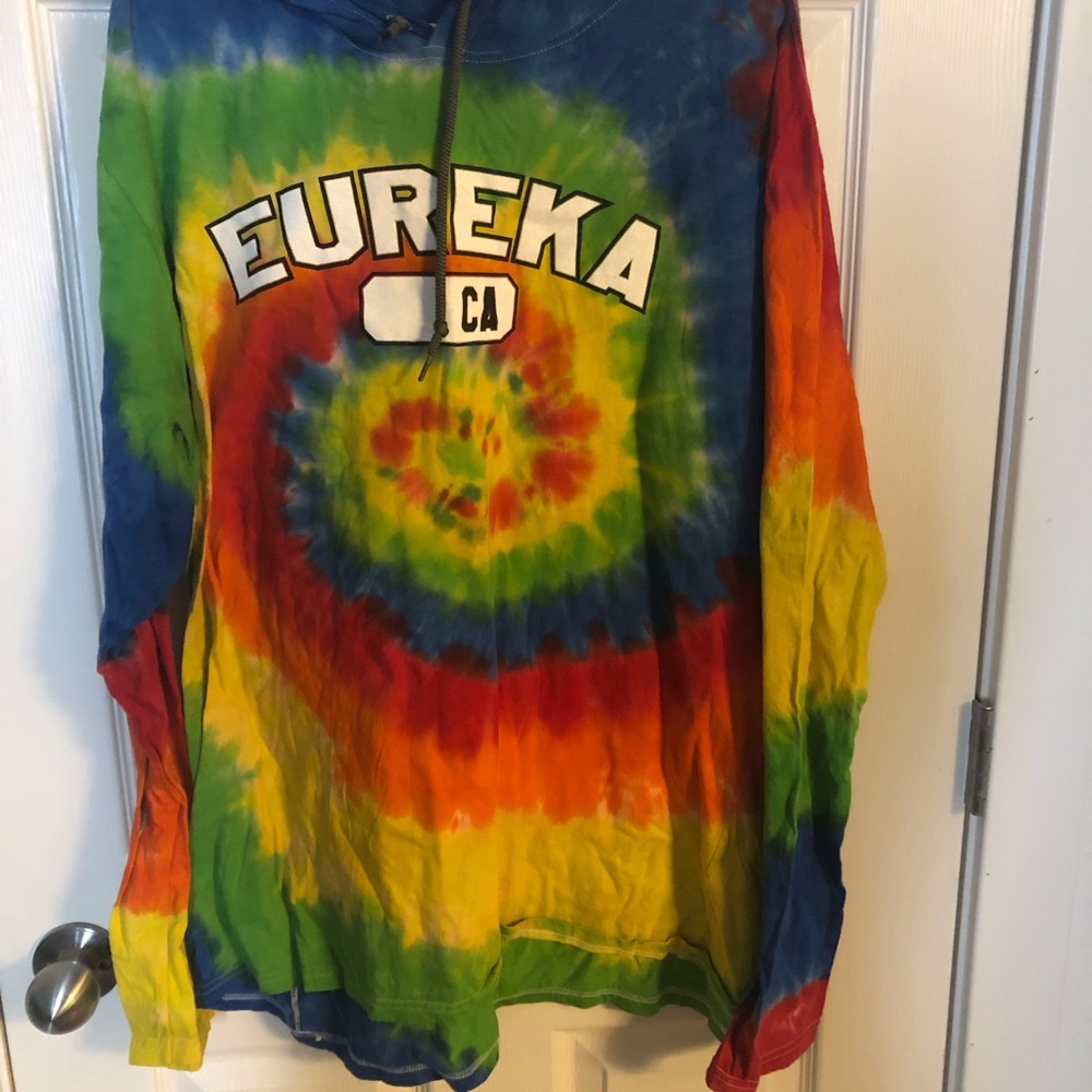 Eureka CA tye dye hoodie